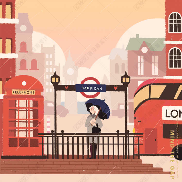 饭太稀PS商业插画设计视频教程 手绘板绘零基础入门含笔刷素材