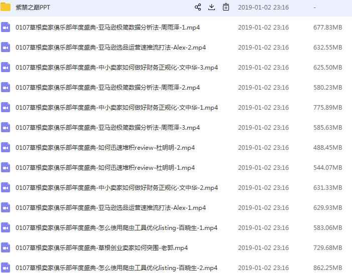 2019新版美国亚马逊开店视频培训运营教程Amazon外贸跨境电商课程