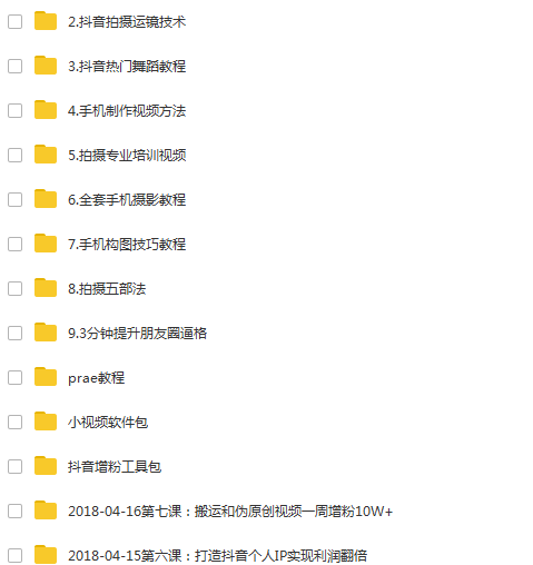 抖音运营推广课程从新手到高级全套教学指导拍摄抖音视频制作教程