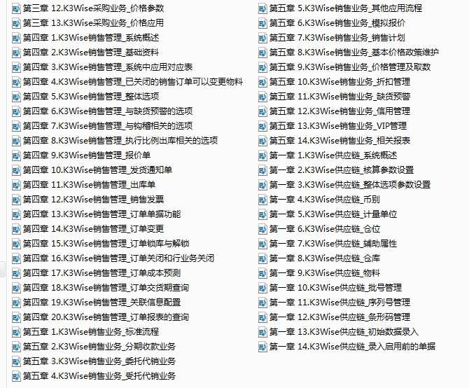 金蝶k3视频教程k/3wise视频培训文档资料金蝶顾问学院培训资料 金蝶k3视频教程k/3wise视频培训文档资料金蝶顾问学院培训资料