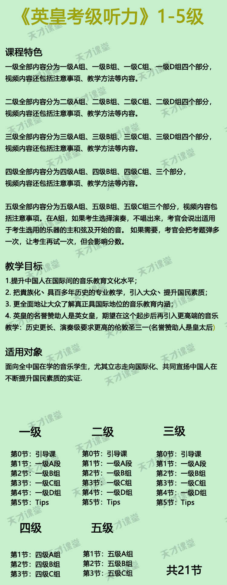 英皇乐理1-5级考级视频教学 教程自学英国皇家音乐学院课程46课时