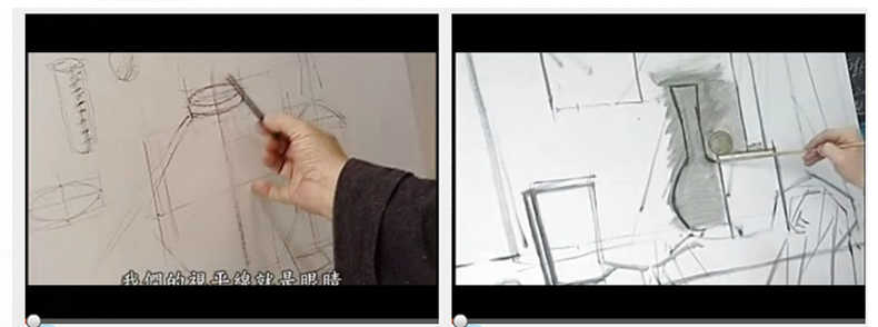 素描教程网课入门自学零基础课程视频课件人像教学电子版学习油画