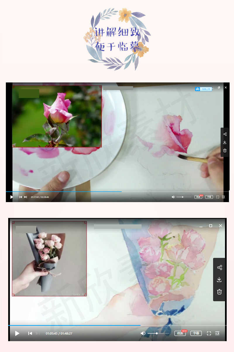 素描教程网课入门自学零基础课程视频课件人像教学电子版学习油画