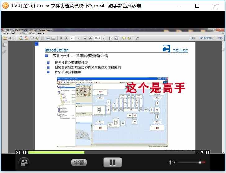 汽车仿真软件AVL Cruise视频教程、培训、资料、模型