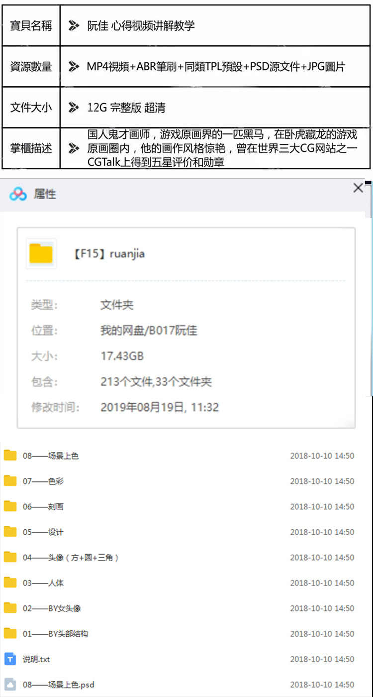 阮佳网龙六日培训课程CG视频设计 PS原画教程插画厚涂教程CG教程