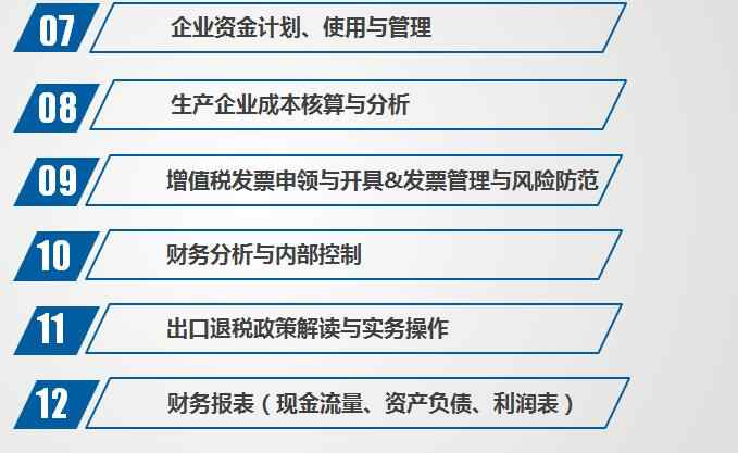 财务经理 财务总监 实务培训教程课程视频 公司财务管理培训课程