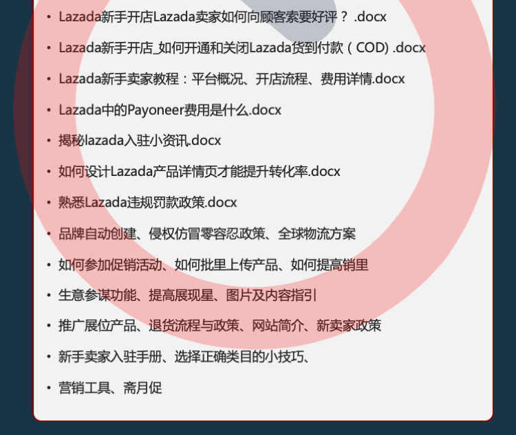 2020lazada运营教程入驻开店课程跨境电商视频教程来赞达运营教程