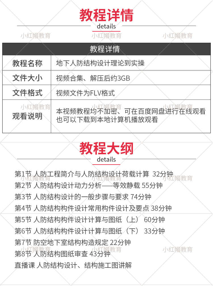 地下人防结构设计理论到实操培训视频教程构件设计动力荷载分析
