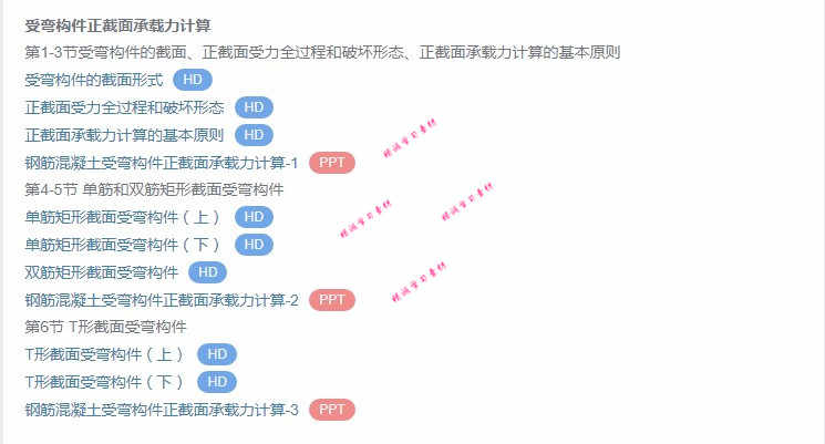 东南大 叶见曙 结构设计原理 视频教程讲解 PPT教学课件