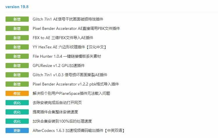 AE插件全套中文合集包调色脚本ae插件一键安装支持CC201820192020