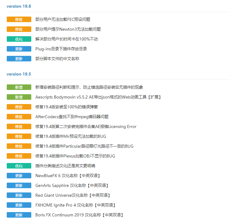 AE插件全套中文合集包调色脚本ae插件一键安装支持CC201820192020
