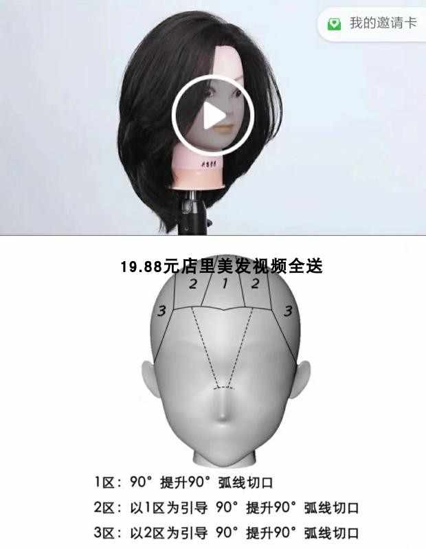 北京共享学院国际ABC经典技术剪发视频教程实用落地商业发型课程