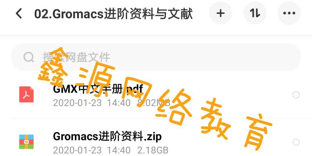 实用gromacs入门视频教程资料分子动力学 模拟视频新手学习零基础