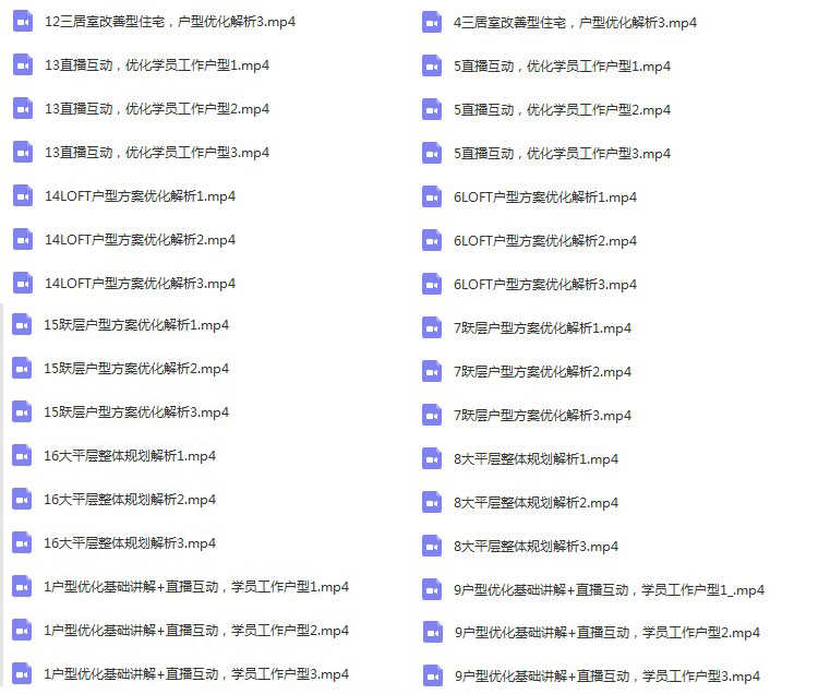 老K户型优化视频教程全案室内平面方案优化视频教程第1至5期