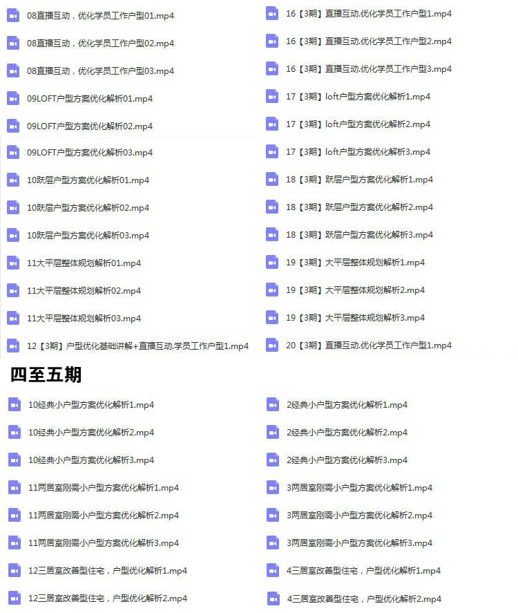 老K户型优化视频教程全案室内平面方案优化视频教程第1至5期