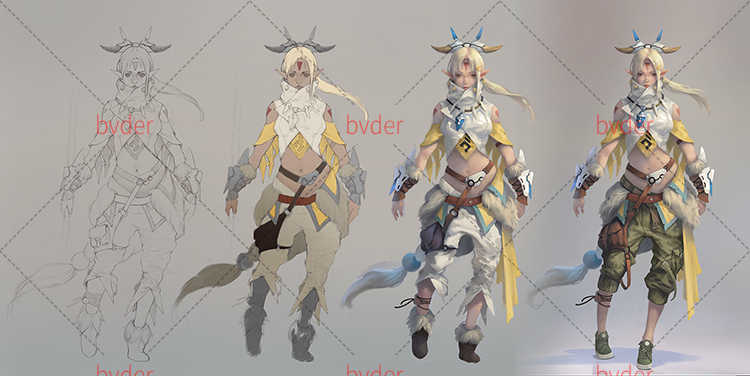 画师Taejune Kim插画4K厚涂psd原画CG美术绘画视频教程电脑壁纸