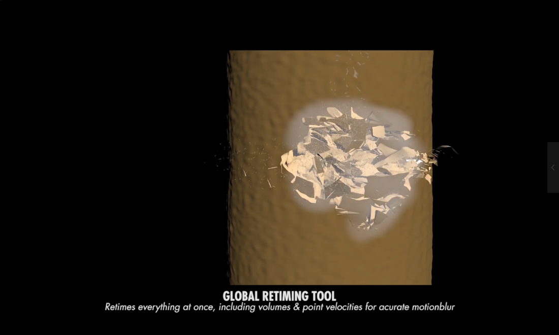 houdini 超写实子弹击穿树木破碎特效视频教程 bullet tree hit