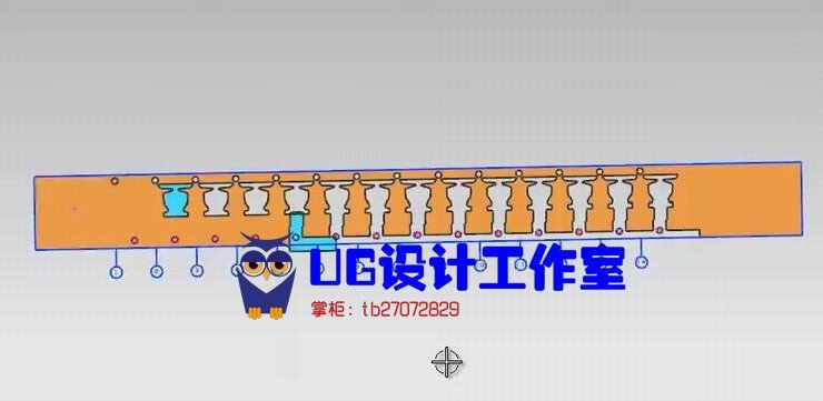 UG10.0 PDW五金级进模连续模设计实例教程送xx