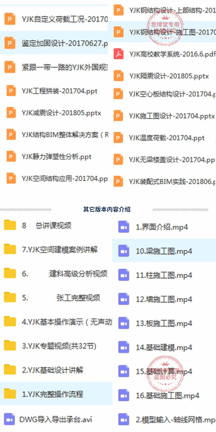 yjk盈建科结构设计软件全套视频教程钢结构/混凝土结构零基础入门