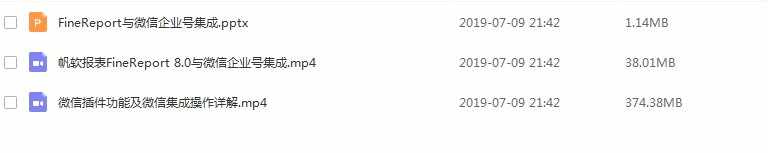 软帆FineReport视频教程 初高级 基础难点 报表开发 ppt