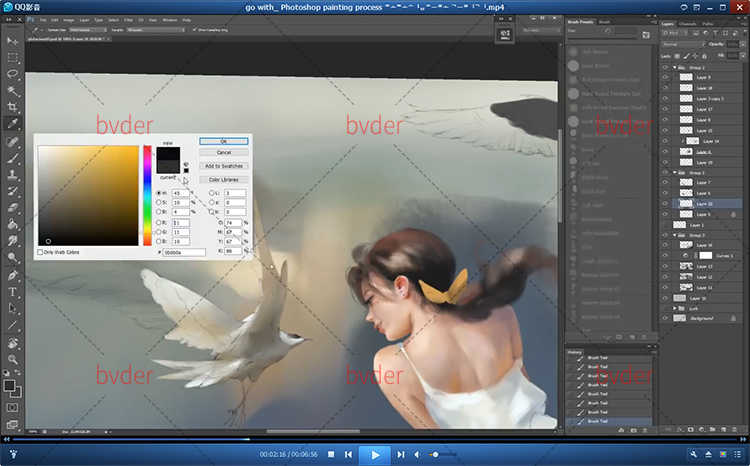 画师Taejune Kim插画4K厚涂psd原画CG美术绘画视频教程电脑壁纸