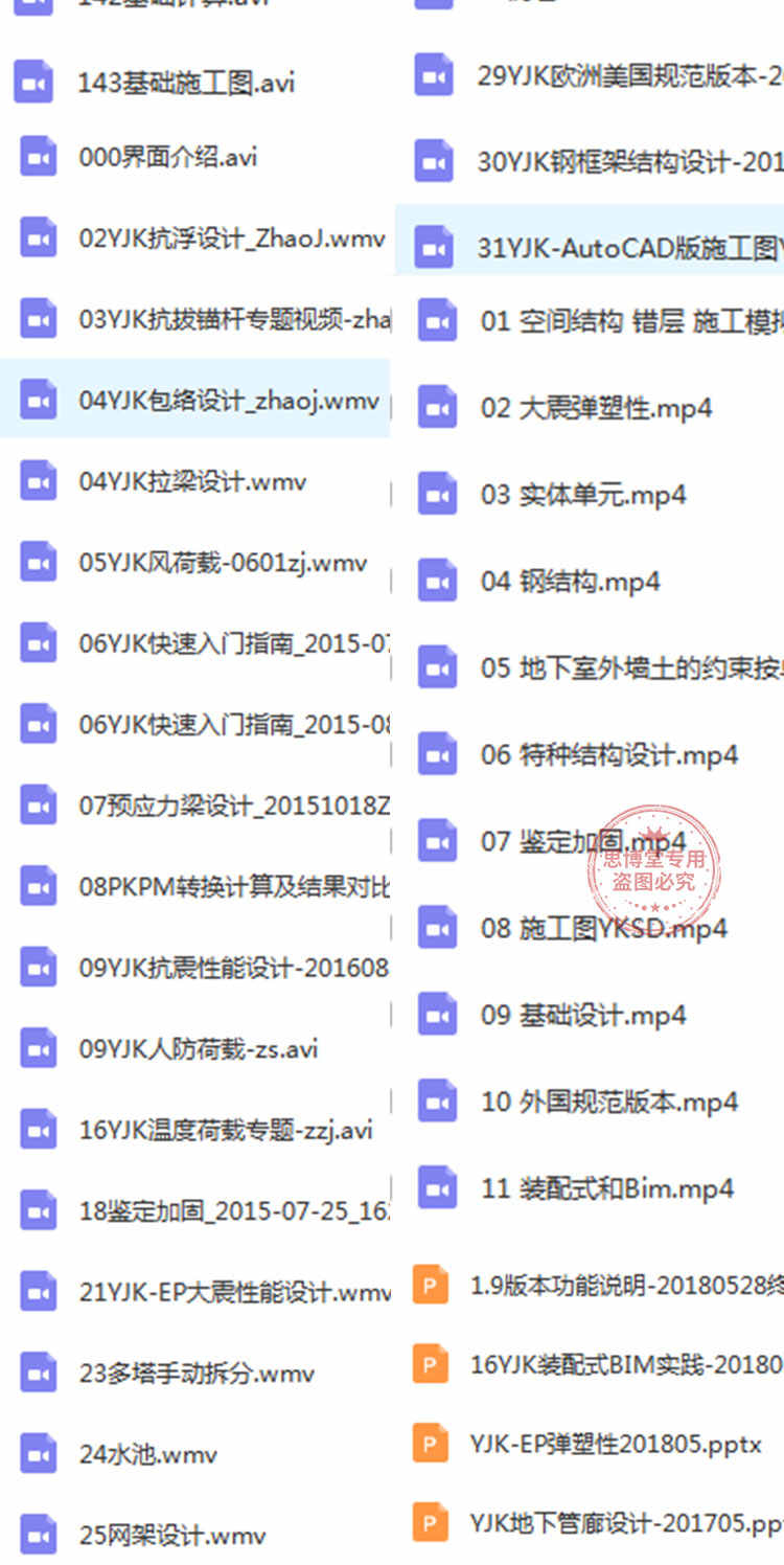 yjk盈建科结构设计软件全套视频教程钢结构/混凝土结构零基础入门