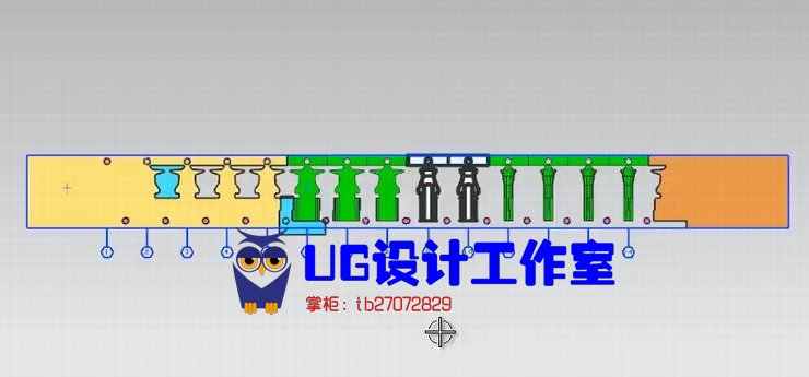 UG10.0 PDW五金级进模连续模设计实例教程送xx