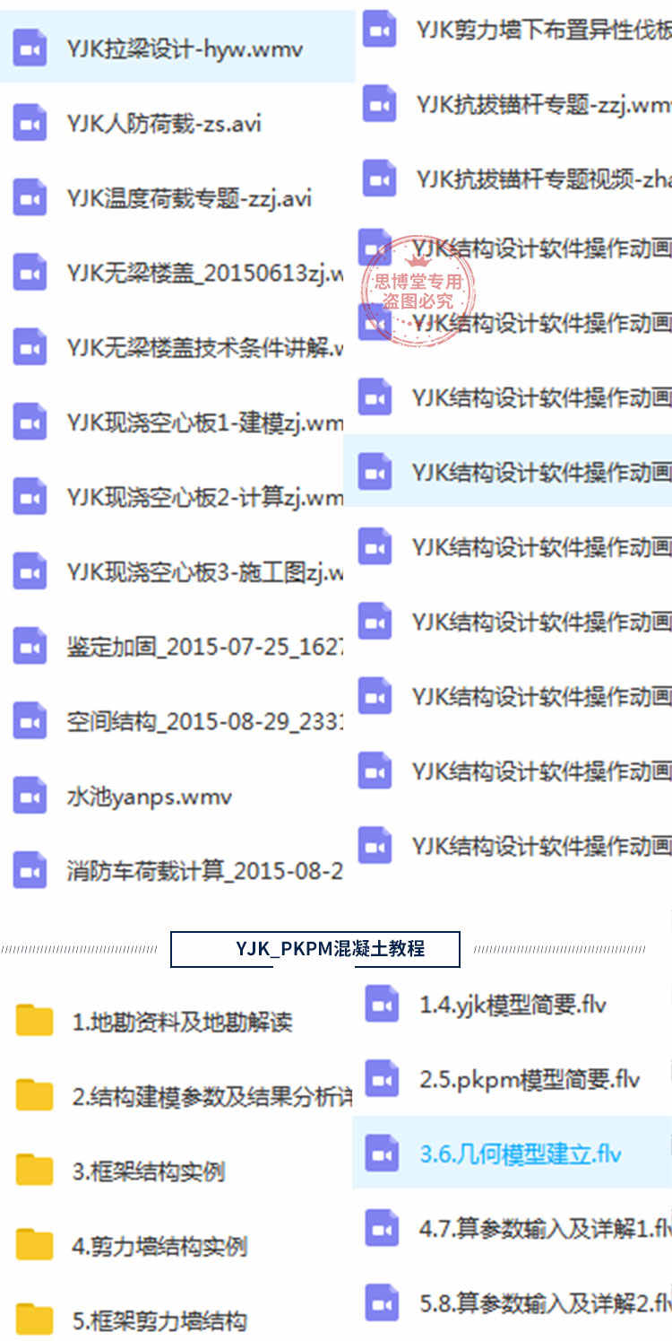 yjk盈建科结构设计软件全套视频教程钢结构/混凝土结构零基础入门