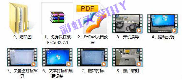 金橙子激光打标软件EZCAD2.7免加密狗保存版永久送视频教程矢量图 - 宋马