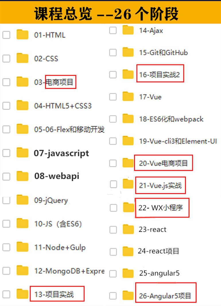 2020新版黑马Web前端开发视频教程零基础HTML5全栈培训就业课程