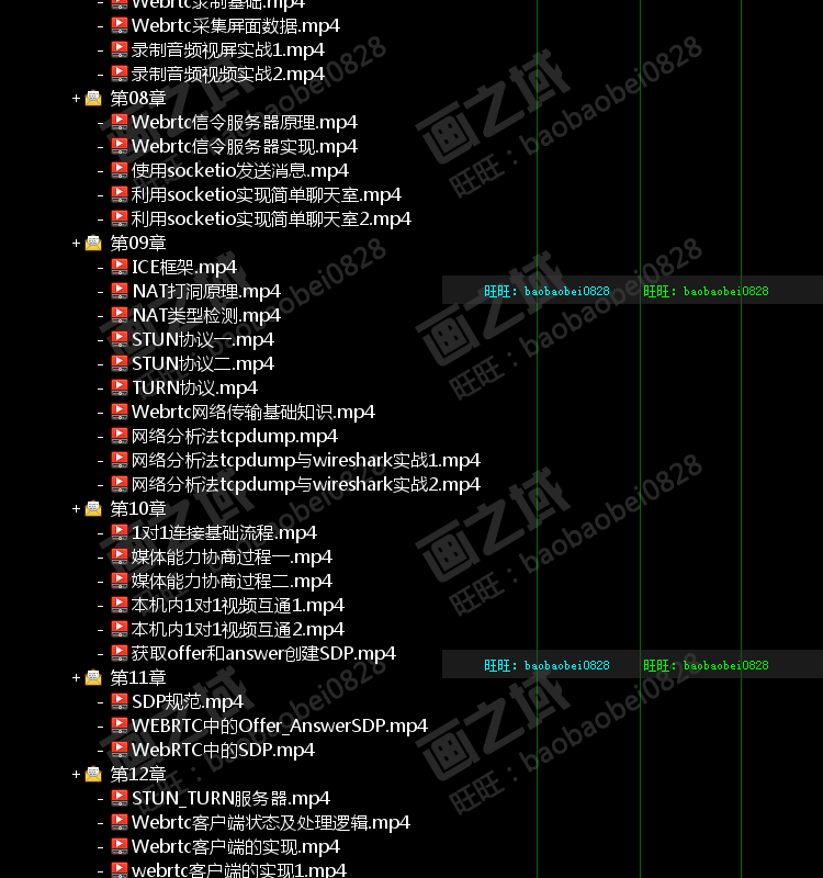 2019 WebRTC音视频入门与实战 高清视频教程 带源码 可试看