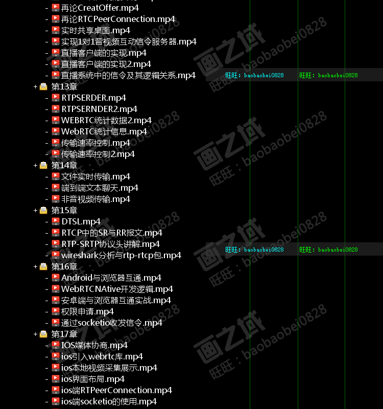 2019 WebRTC音视频入门与实战 高清视频教程 带源码 可试看