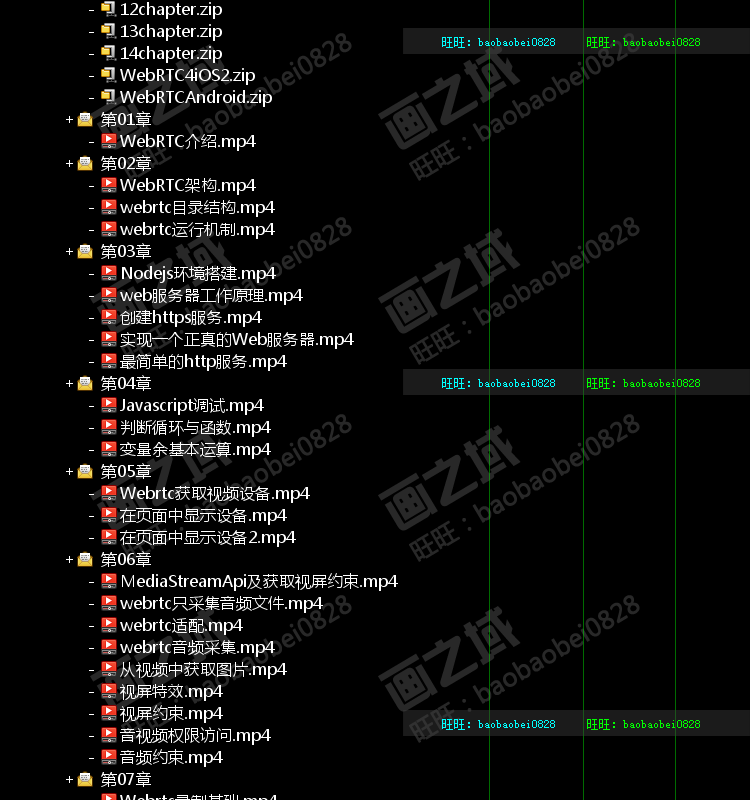 2019 WebRTC音视频入门与实战 高清视频教程 带源码 可试看