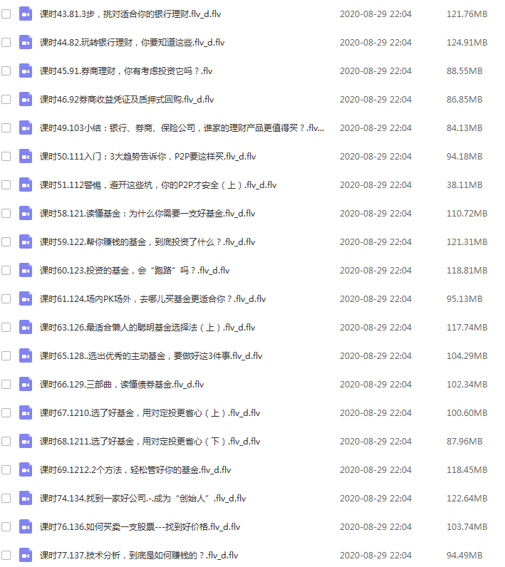 简七理财课程 零基础理财视频教程 简七学理财 投资必看经典课程