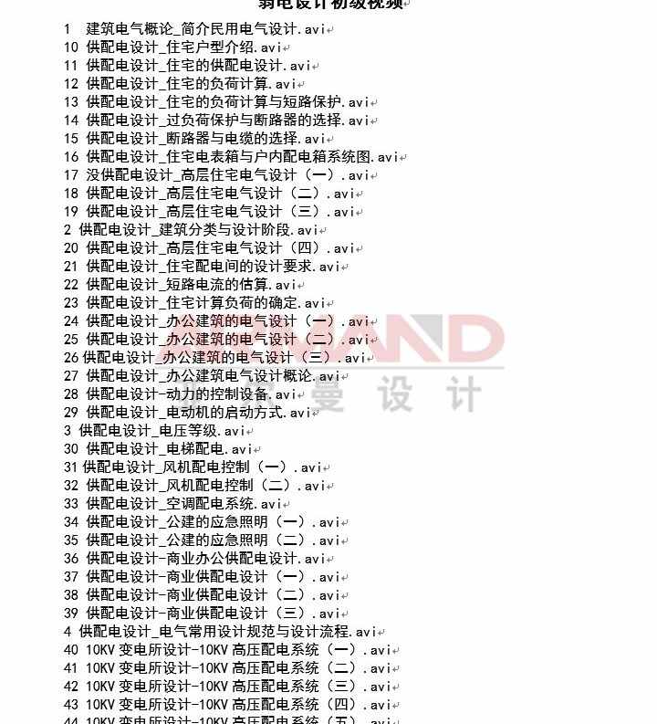 弱电视频教程安防监控会议门禁音响消防楼宇系统综合布线培训资料