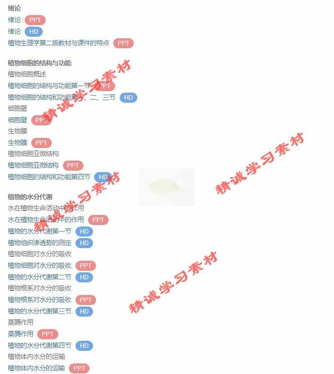 扬州大 王忠 植物生理学 PPT教学课件 视频教程讲解 学习资料