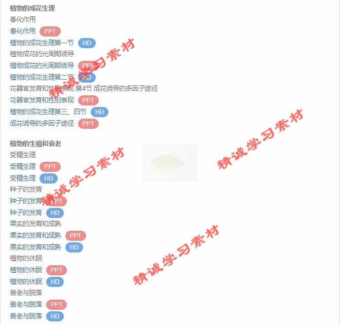 扬州大 王忠 植物生理学 PPT教学课件 视频教程讲解 学习资料