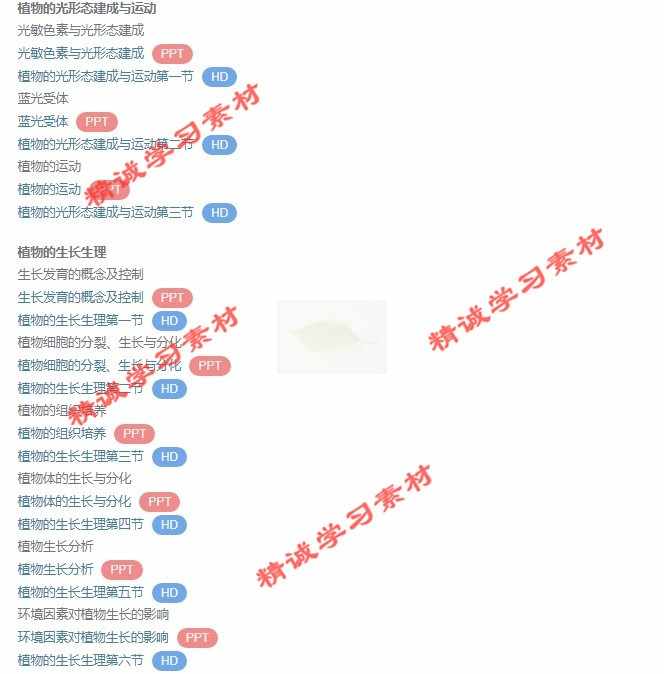 扬州大 王忠 植物生理学 PPT教学课件 视频教程讲解 学习资料