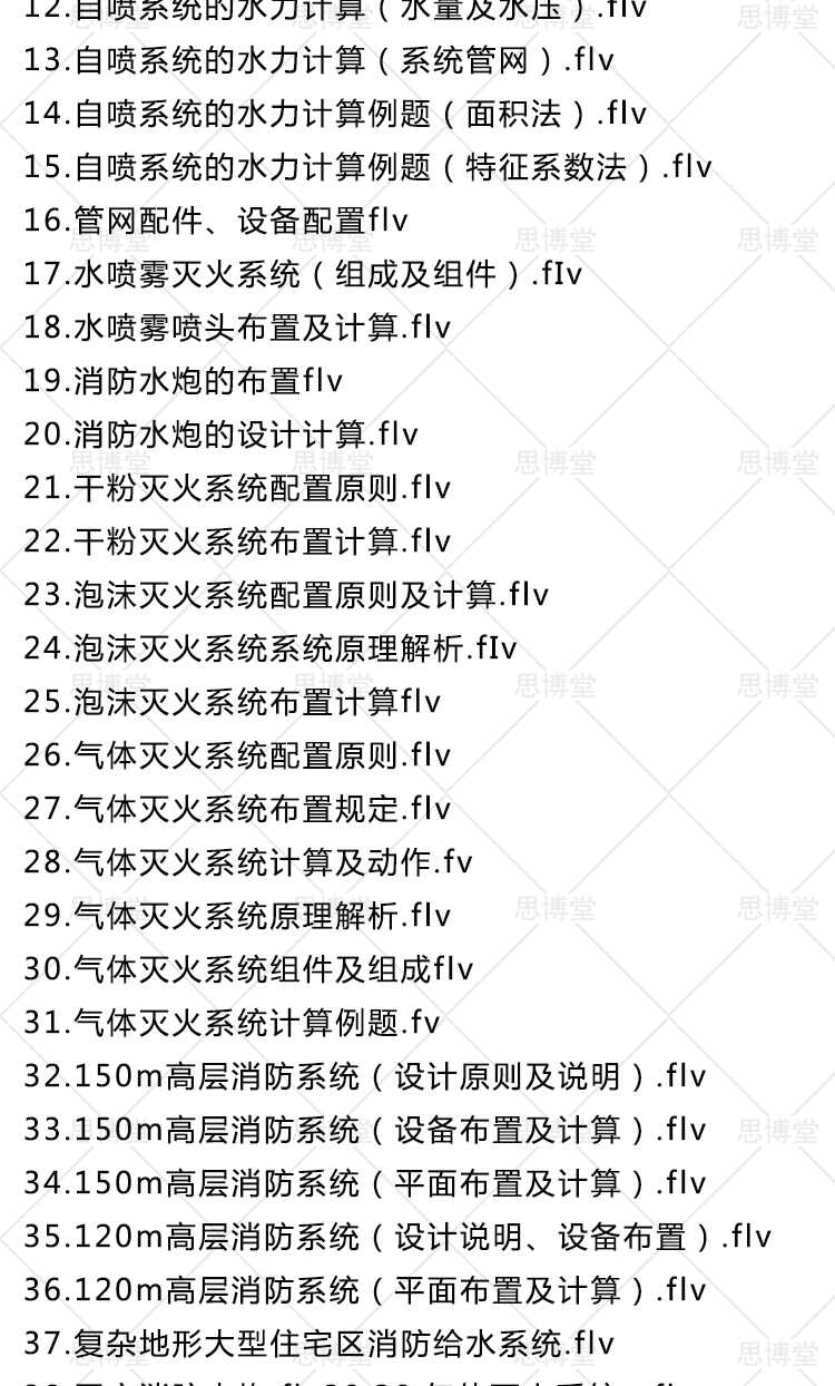 建筑消防设计视频火灾自动报警系统水力计算通风防排烟设计教程