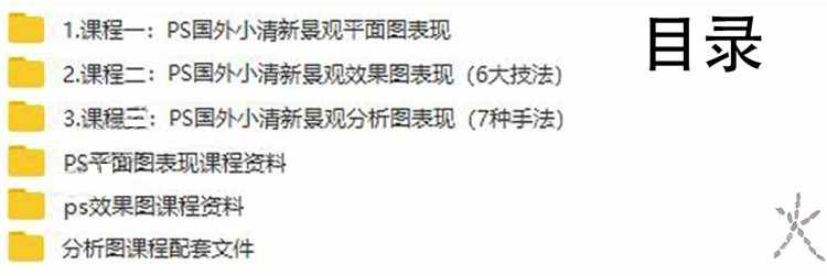 小清新竞赛风格园林景观平面彩平图PS视频教程 配套练习素材b670