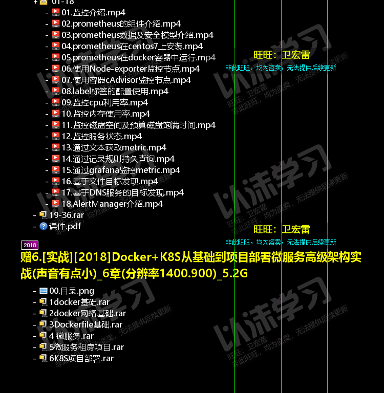 2020Kubernetes K8s Docker基础实战高清视频教程合集长期更新92G