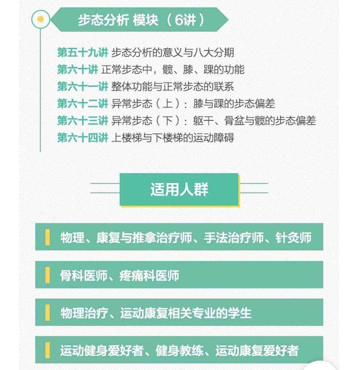 64天读7本疼痛康复 解剖视频关节松动术列车基础肌动学步态课教程