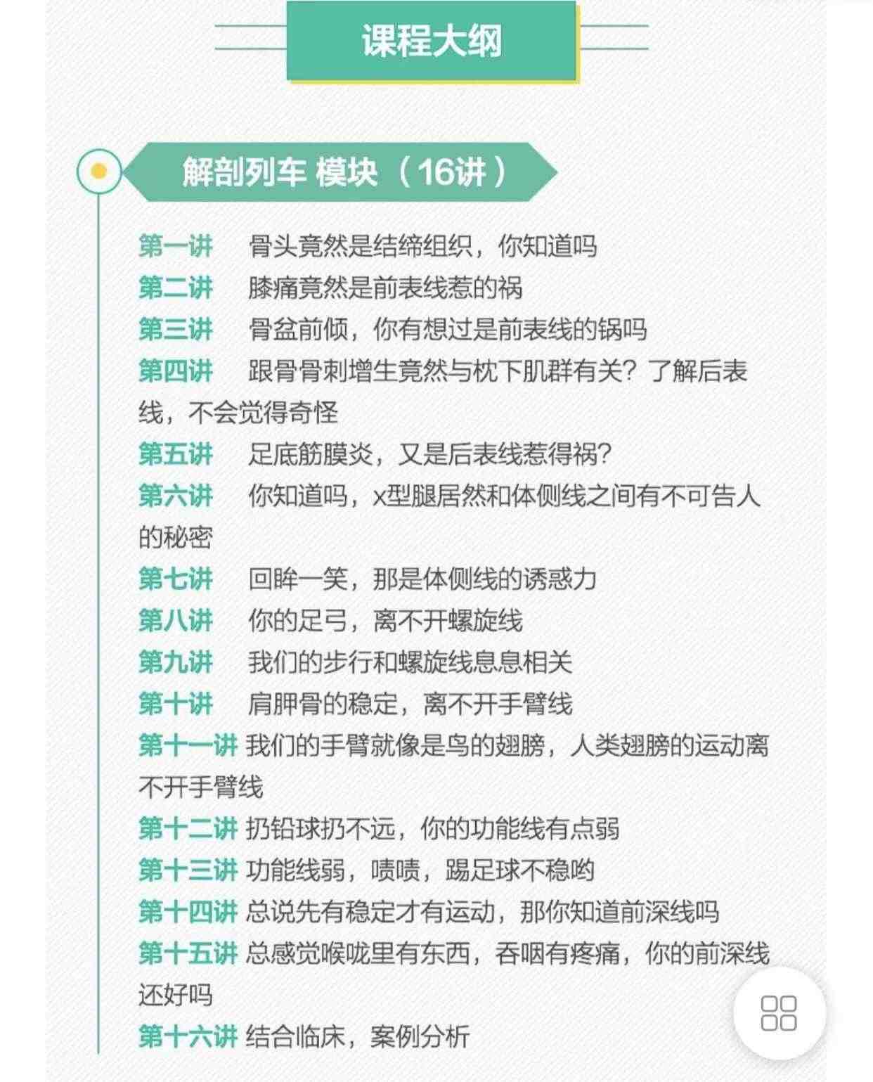 64天读7本疼痛康复 解剖视频关节松动术列车基础肌动学步态课教程
