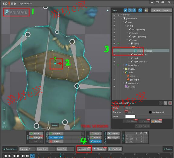 Spine视频教程游戏美术素材2D动作动画骨骼软件源文件切片文档8G