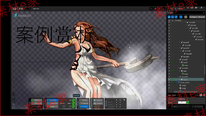 Spine视频教程游戏美术素材2D动作动画骨骼软件源文件切片文档8G
