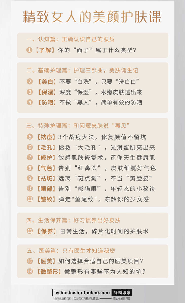 护肤美白视频教学零基础自学肌肤护理美颜护肤教程美容管理术课程