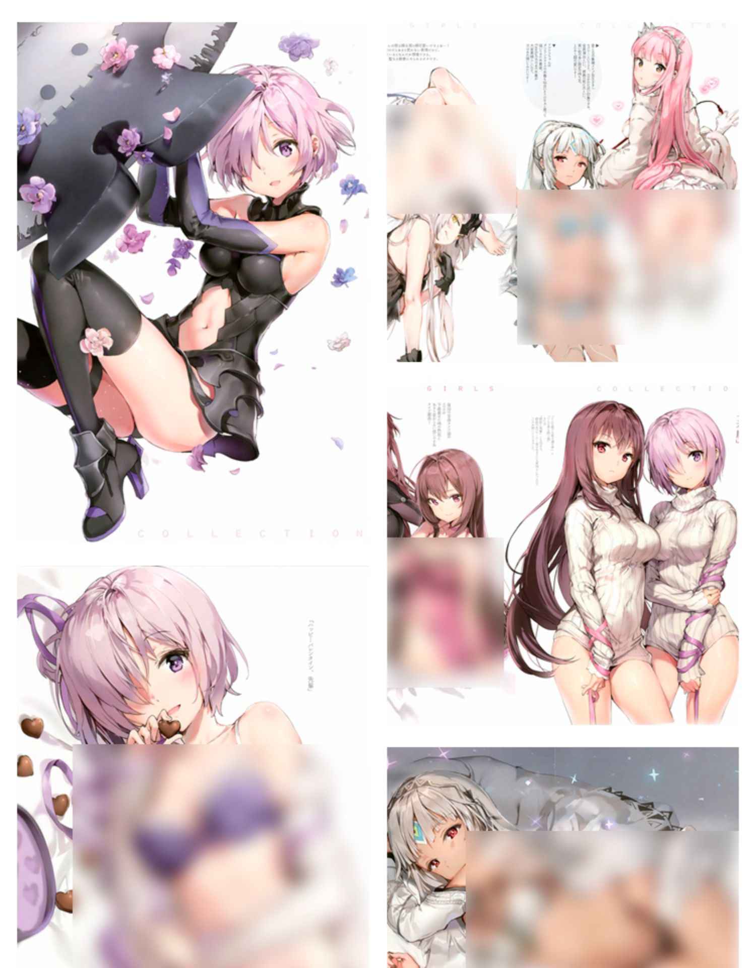 Pixiv P站ANMI绘画视频教程高清插画作品集板绘厚涂技法参考素材