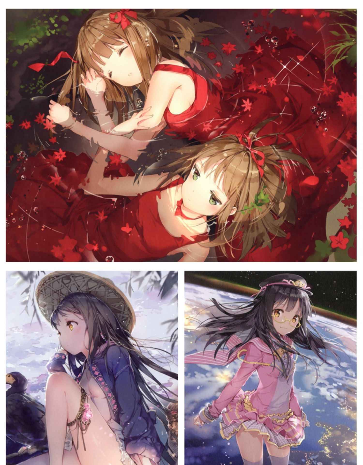 Pixiv P站ANMI绘画视频教程高清插画作品集板绘厚涂技法参考素材