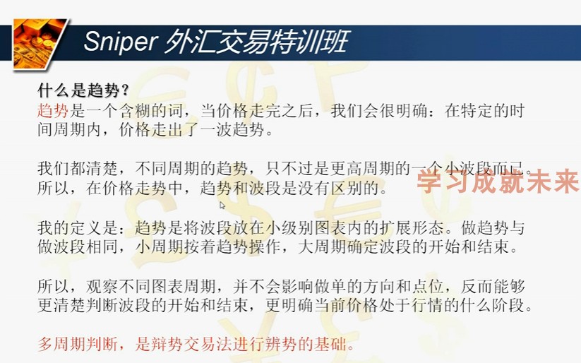 辨势交易法 黄金外汇期货 交易系统建设 高清视频教程