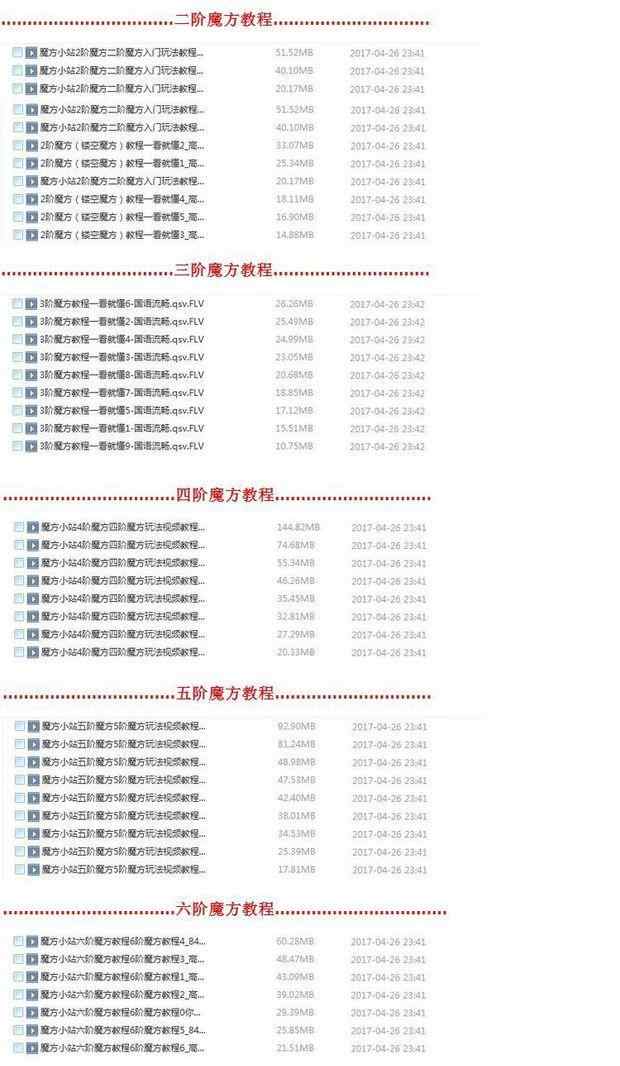 零基础自学二三四五六阶魔方视频教程还原公式口诀图解魔方教程 - 宋马